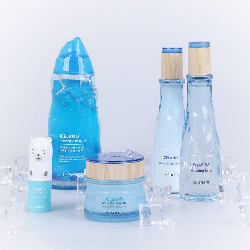 THESAEM Iceland Aqua Moist Cream - Intensive Hydrating Face Moisturizer with Icelandic Mineral Water, Kelp & Marine Active Ingredients - Deep Moisture Barrier Cream for Dry Sensitive Skin, 2.02 oz. - Image 5