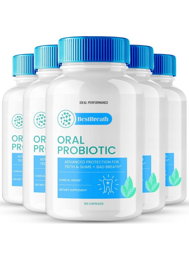 IDEAL PERFORMANCE Best Breath Oral Probiotic Capsules, Best Breath Advanced Probiotics for Healthy Gums and Teeth, BestBreath All Natural Advanced Probiotic Supplement Pills, BestBreath Probiotic Reviews (300 Capsules)  - Image 1