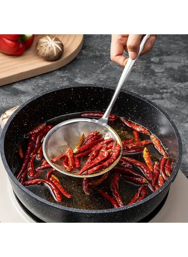 Stainless Steel Skimmer Spoon Model Strainer for Noodles Oil Fish - Image 4
