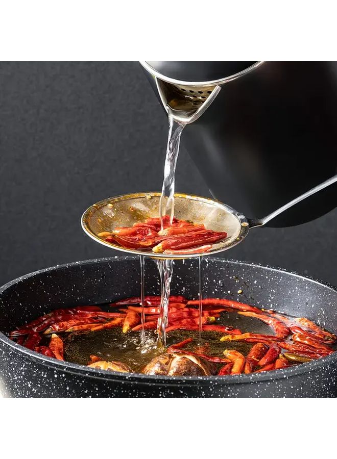 Stainless Steel Skimmer Spoon Model Strainer for Noodles Oil Fish - Image 2