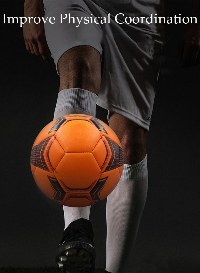 DUNISO Soccer Ball Size 4 High Quality Football for Training Playing Waterproof And Wear Resistant Football for Official Matches with Air Pump Net bag and Ball Needles Indoor Outdoor Game Soccer Ball - Image 2