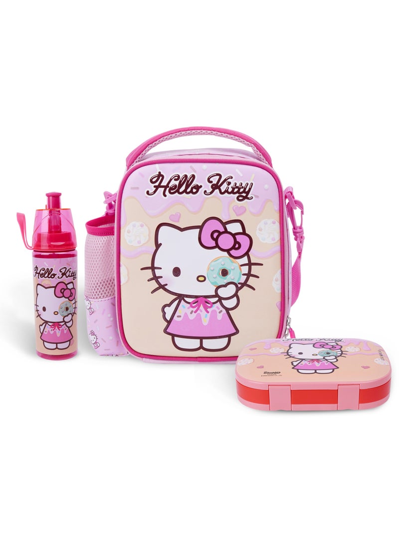 Sanrio Hello Kitty Smash 3in1 Lunch Bag, Water Bottle And Lunch Box Set - Image 1