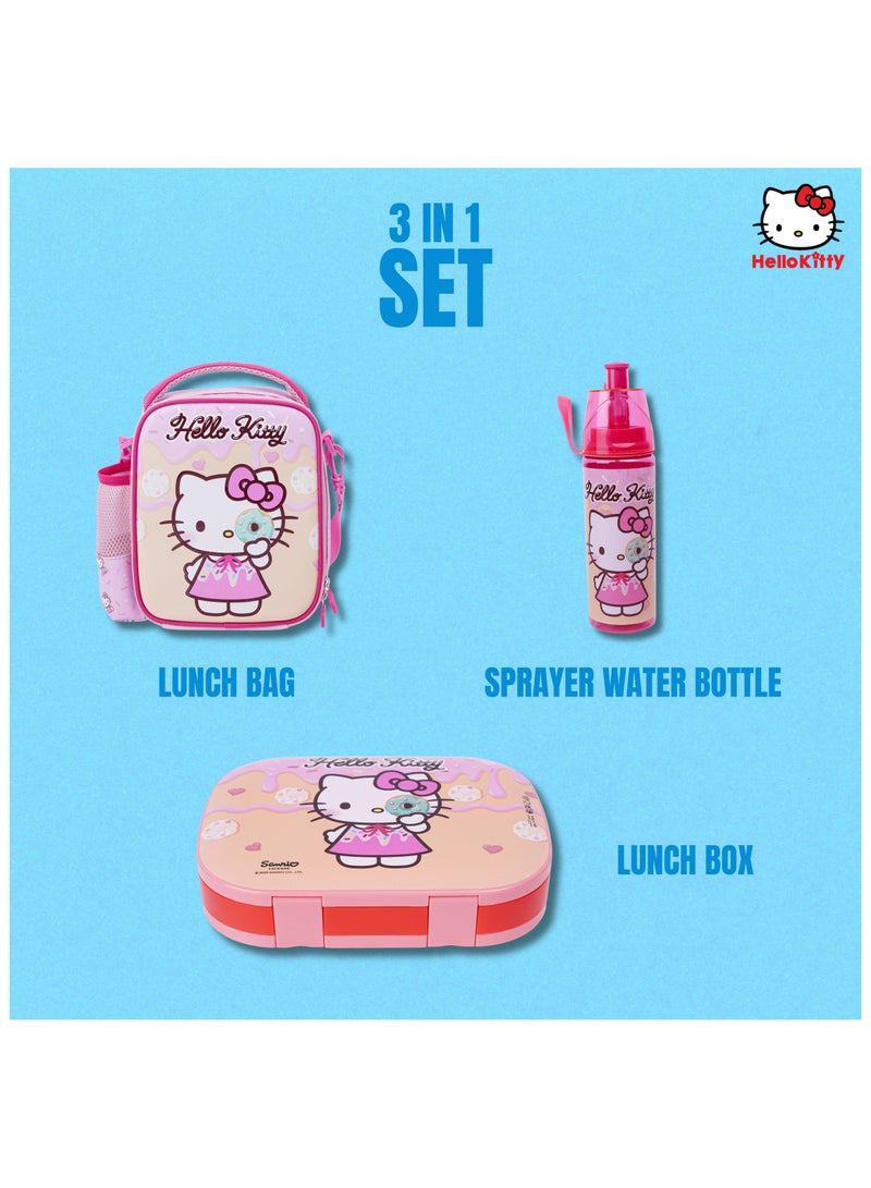 Sanrio Hello Kitty Smash 3in1 Lunch Bag, Water Bottle And Lunch Box Set - Image 3