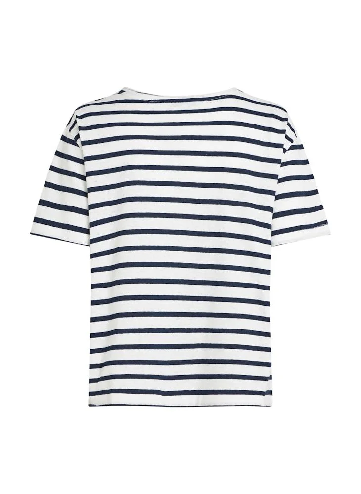TOMMY HILFIGER Striped Crew Neck T-Shirt