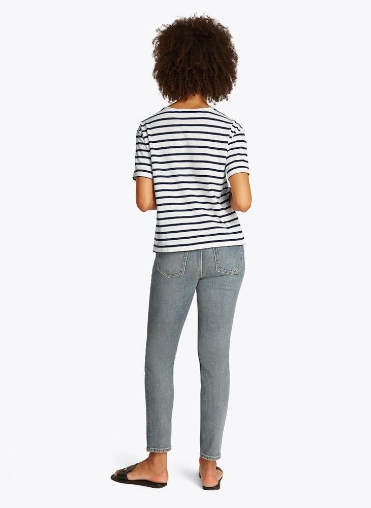 تومي هيلفيغر تيشيرت مخطط بياقة دائرية - Image 2