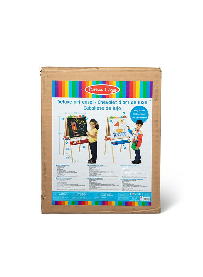 Melissa & Doug Beginner Wooden Pattern Blocks Educational Toy With 5 Double-sided Scenes And 30 Shapes Puzzles For Kids 3+  - Image 1
