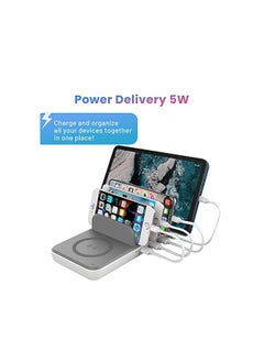 PROMASS USB Portable Charger For Multiple Devices, 5W Travel Adapter/Wireless charger, Multi Aadapter Charging Station Compatible with iPad, Tablet, Kindle, Apple iPhone 14/13/12/11  - Image 5