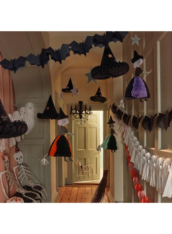 Meri Meri Flying Honeycomb Witch Decorations