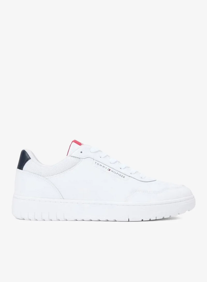 TOMMY HILFIGER Fine Cleat Basketball Trainers With Leather