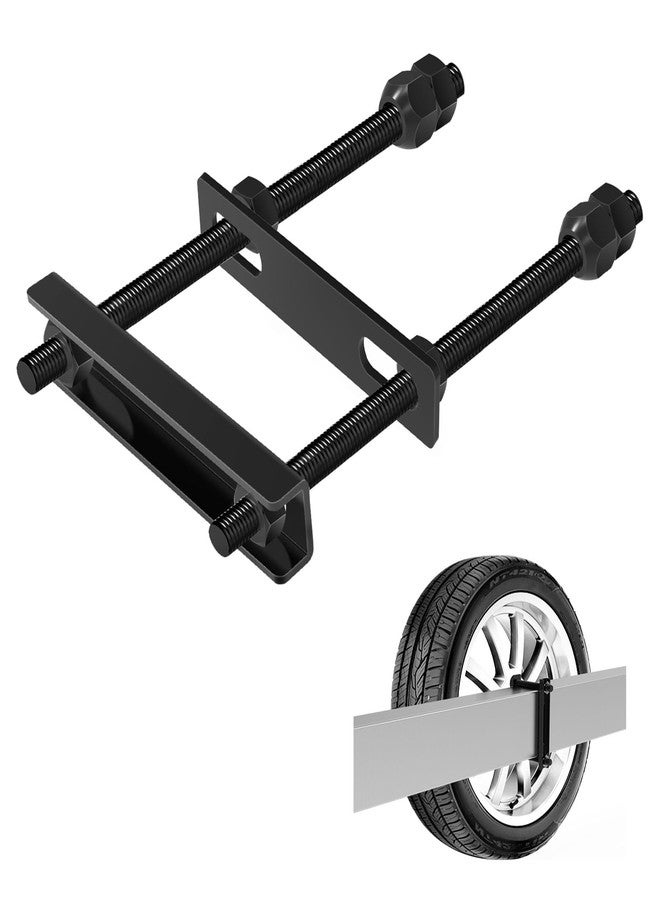 Delmoar Trailer Spare Tire Mount,Spare Tire Mount for Utility Trailer,The Trailer Accessories Universal Wheel Bracket Trailer Boat Spare Tire Mount ,Fits Most Tire (Black (B)) - Image 1