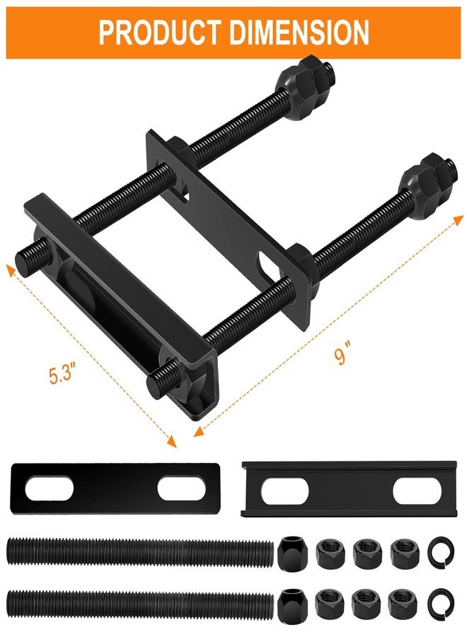 Delmoar Trailer Spare Tire Mount,Spare Tire Mount for Utility Trailer,The Trailer Accessories Universal Wheel Bracket Trailer Boat Spare Tire Mount ,Fits Most Tire (Black (B)) - Image 3