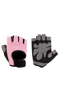 SYOSI Anti-skid Half Finger Gym Gloves Sports Body Building Training Exercise Cycling Biking Wrist Gloves Women & Men Dumbbell Fitness Exercise Weightlifting  - Image 1