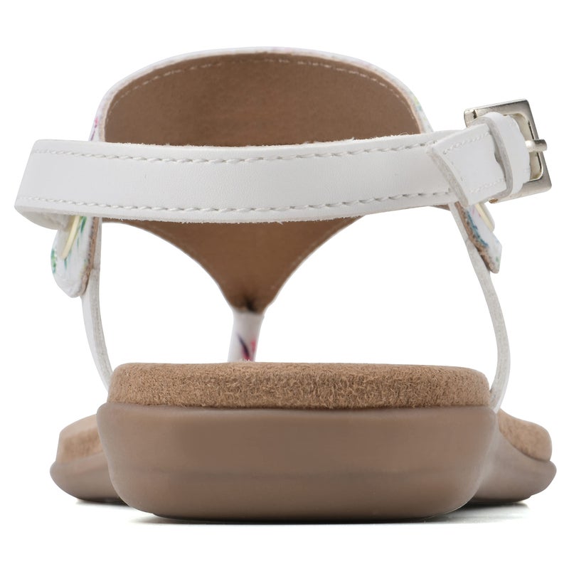 WHITE MOUNTAIN Women's London Sandal, Cornflower Rainbow/Multi/Fab, 11 M - Image 5