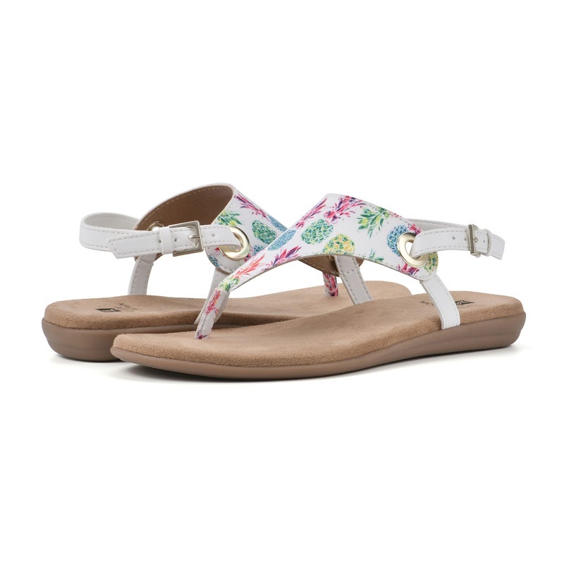 WHITE MOUNTAIN Women's London Sandal, Cornflower Rainbow/Multi/Fab, 11 M - Image 2