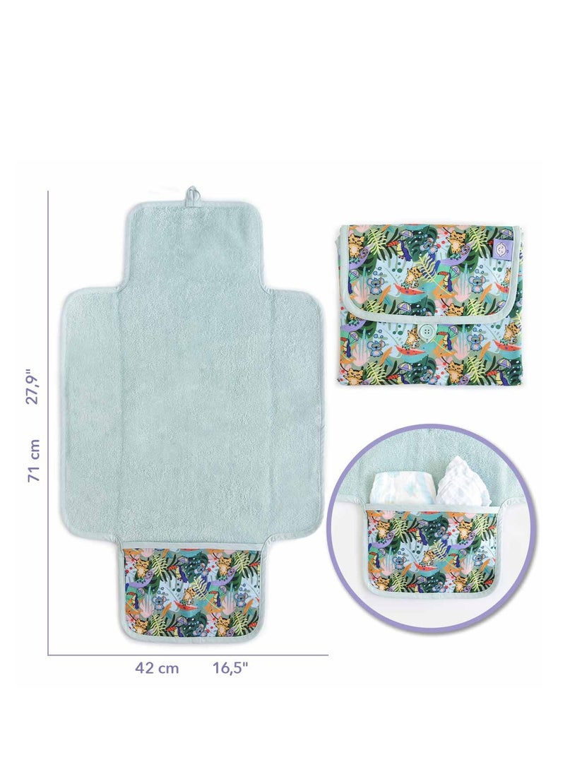 Milk & Moo Baby Diaper Changing Pad 100% Turkish Cotton  - Image 4