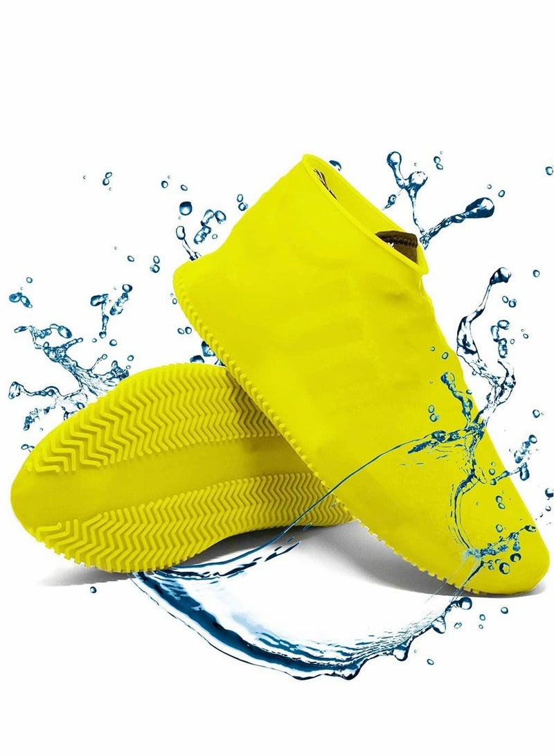 KASTWAVE Waterproof Silicone Shoe Cover, Reusable Non Slip Rubber Rain Shoe Cover, Unisex Shoe Protectors Outdoor with Non-Slip Sole for Rainy, Snowy, Outdoor Protection, 1 Pair, L Size - Image 1