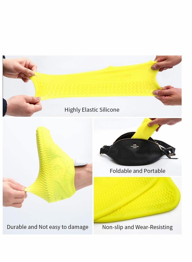 KASTWAVE Waterproof Silicone Shoe Cover, Reusable Non Slip Rubber Rain Shoe Cover, Unisex Shoe Protectors Outdoor with Non-Slip Sole for Rainy, Snowy, Outdoor Protection, 1 Pair, L Size - Image 3
