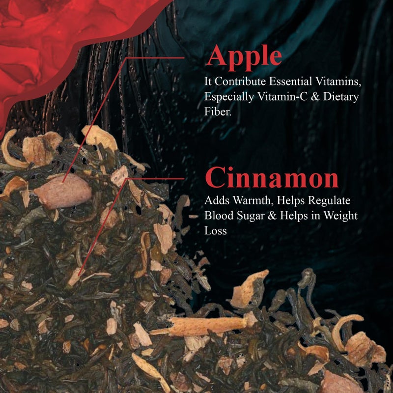 Aplomb Apple Cinnamon Black Tea/Enriched with Vitamin C | Immunity Booster | Tea Gift Pack | 30 Bags (Pack of 1) - Image 3