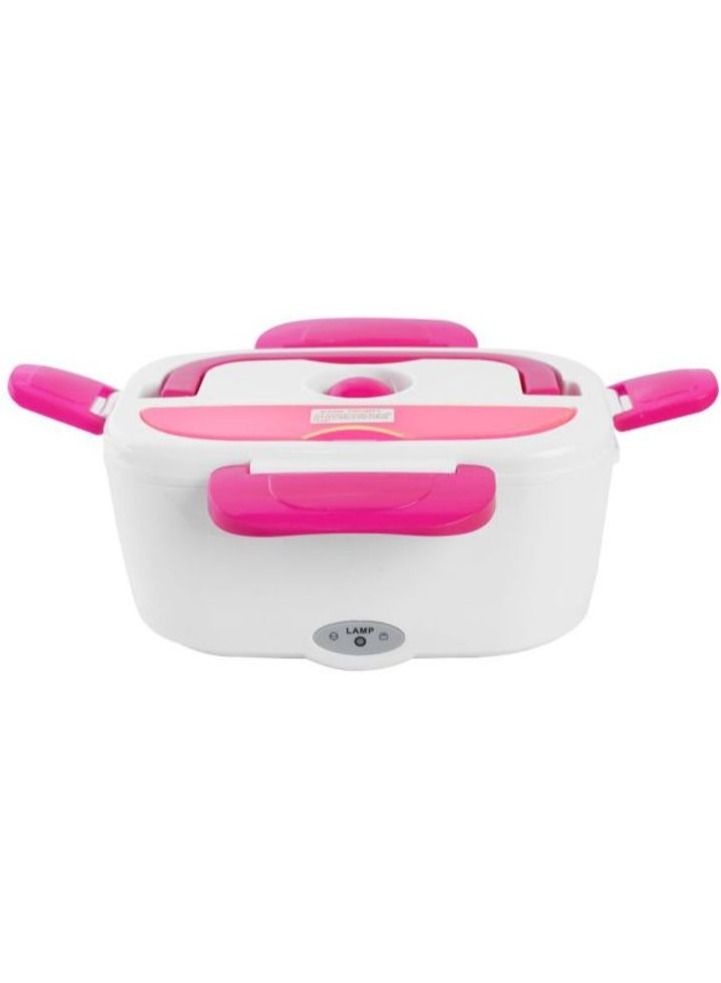 SOSEKO Electric Heating Lunch Box Pink White - Image 1