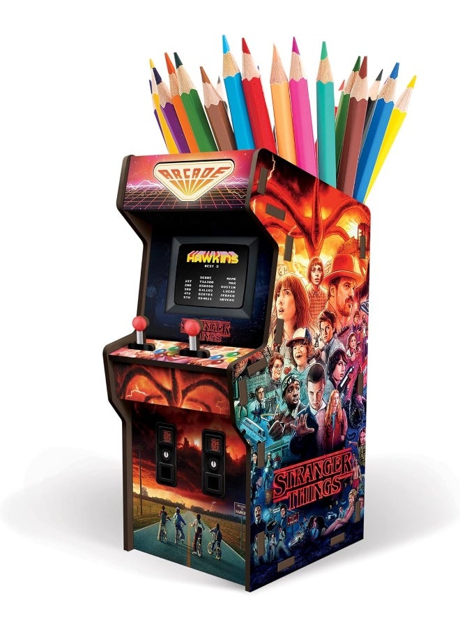 Lifetime Brands - Genuine Fred Stranger Things, Arcade Desk Caddy, Multicolor - Image 1
