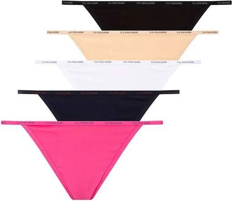 U.S. Polo Assn. Base. Polo Assn. Women's 5 Pcs Multicolored Panties