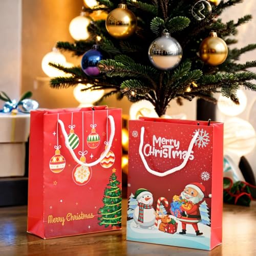 TOYXE Merry Christmas Paper Gift Bag Set of 20 Pieces - Image 1