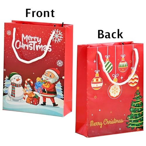 TOYXE Merry Christmas Paper Gift Bag Set of 20 Pieces - Image 2