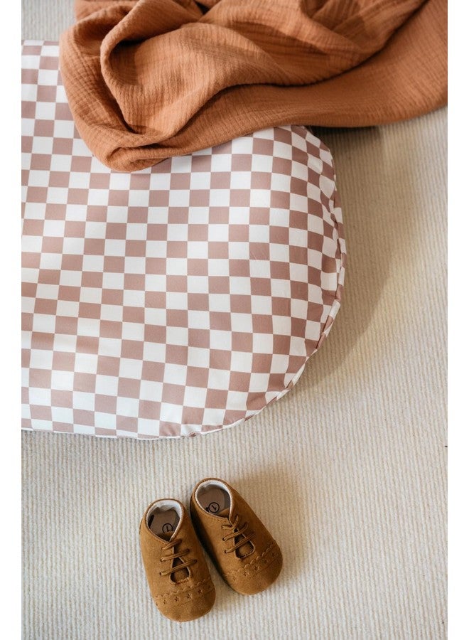 Little Jump Little Jump Cotton Baby Lounger Covers, 2 Pack, Soft Removable Slipcovers for Newborn Infant Lounger, for Girls Boys, Coffee Checkered (Coffee & Green Checkered)  - Image 2
