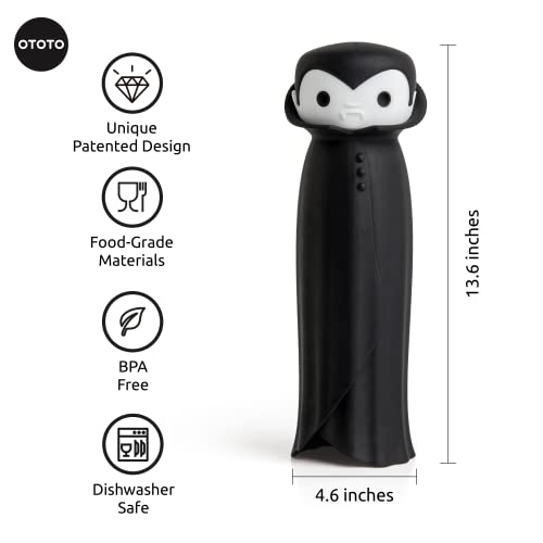 OTOTO Drac N' Roll Vampire Garlic Roller, Silicone Garlic Peeler Tube, Silicone Tube Roller for Halloween - Kitchen Gadget for Garlic, Garlic Tube, Garlic Crusher - Image 5