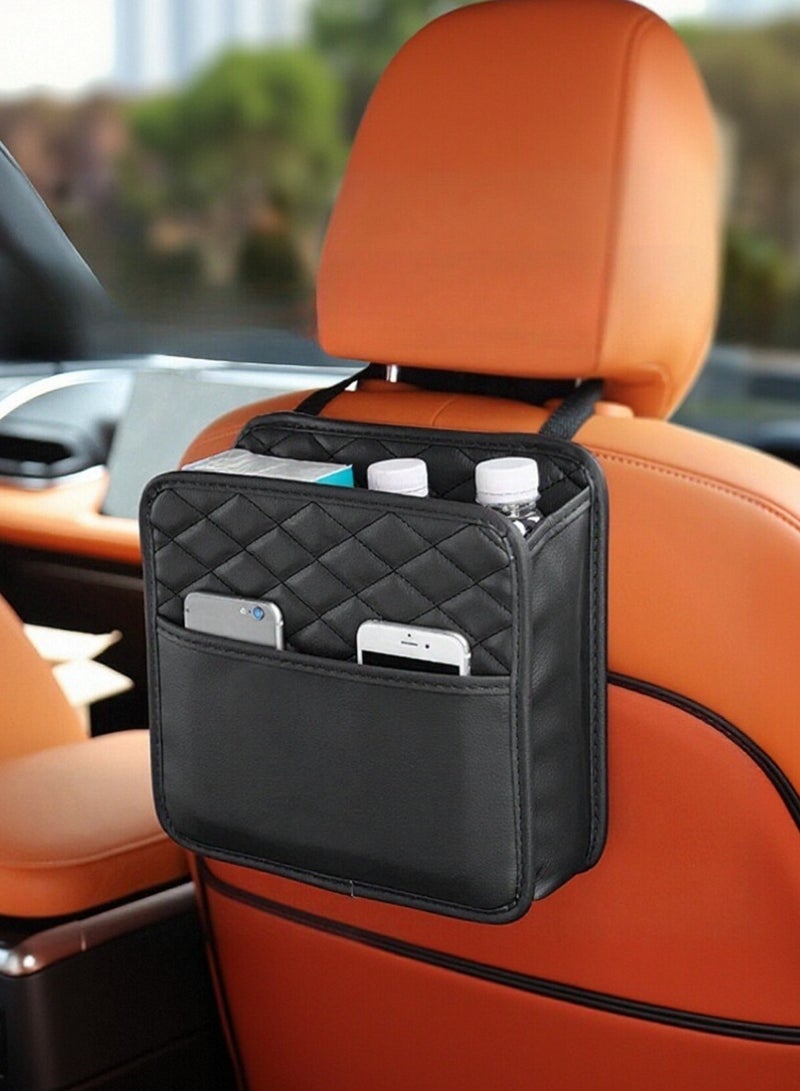 Car Seat Back Organizer Hanging Storage Bag, Multi-Pocket Travel Tidy Pouch with Bottle Holder & Document Pocket, Car Backseat Organizer for Kids - Image 1