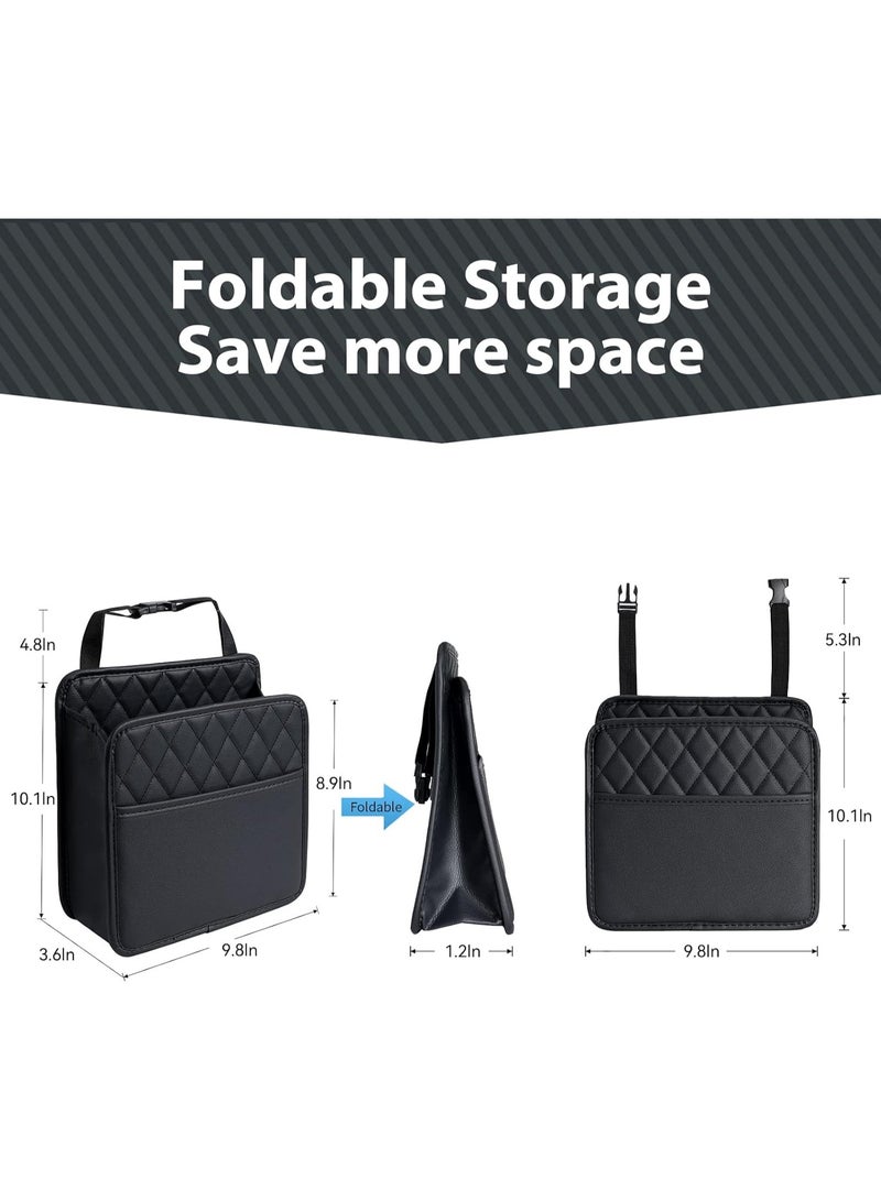 Car Seat Back Organizer Hanging Storage Bag, Multi-Pocket Travel Tidy Pouch with Bottle Holder & Document Pocket, Car Backseat Organizer for Kids - Image 4