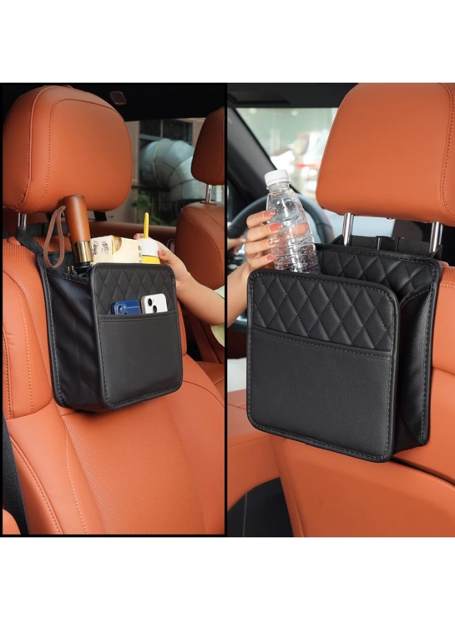 Car Seat Back Organizer Hanging Storage Bag, Multi-Pocket Travel Tidy Pouch with Bottle Holder & Document Pocket, Car Backseat Organizer for Kids - Image 2