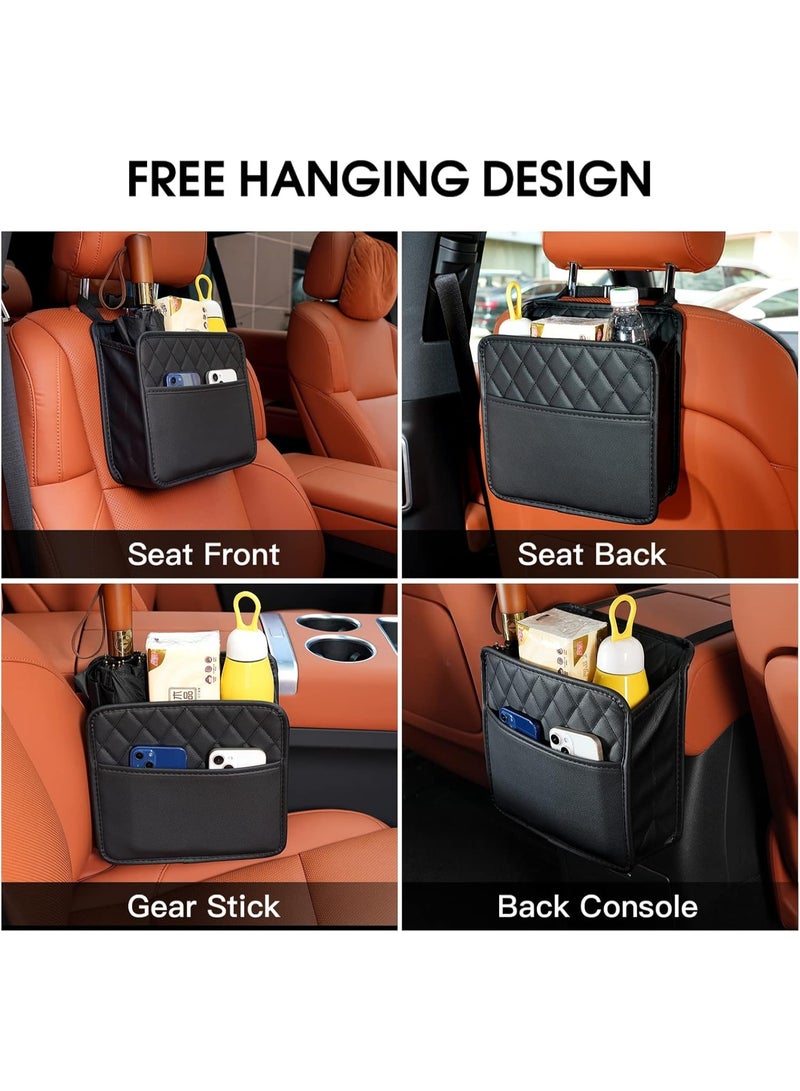 Car Seat Back Organizer Hanging Storage Bag, Multi-Pocket Travel Tidy Pouch with Bottle Holder & Document Pocket, Car Backseat Organizer for Kids - Image 5