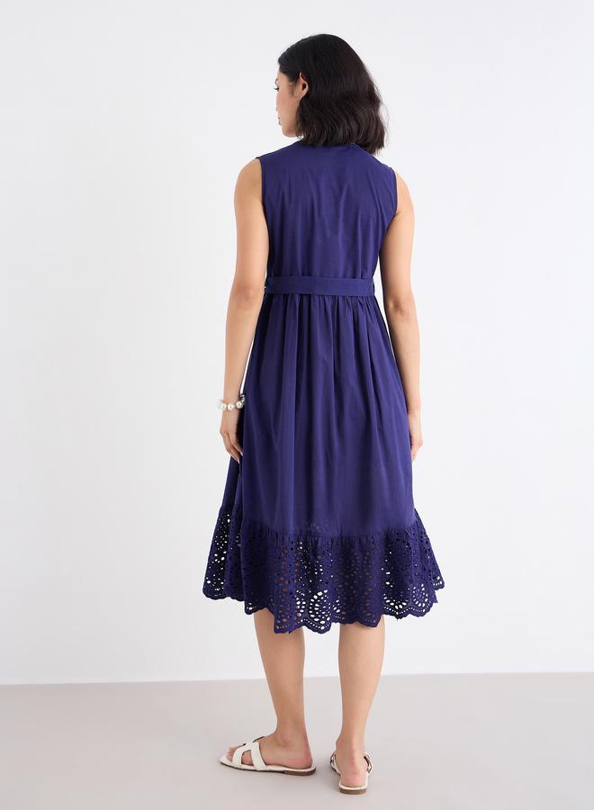 ستايلي فستان ميدي بنسيج شيفلي - Image 5