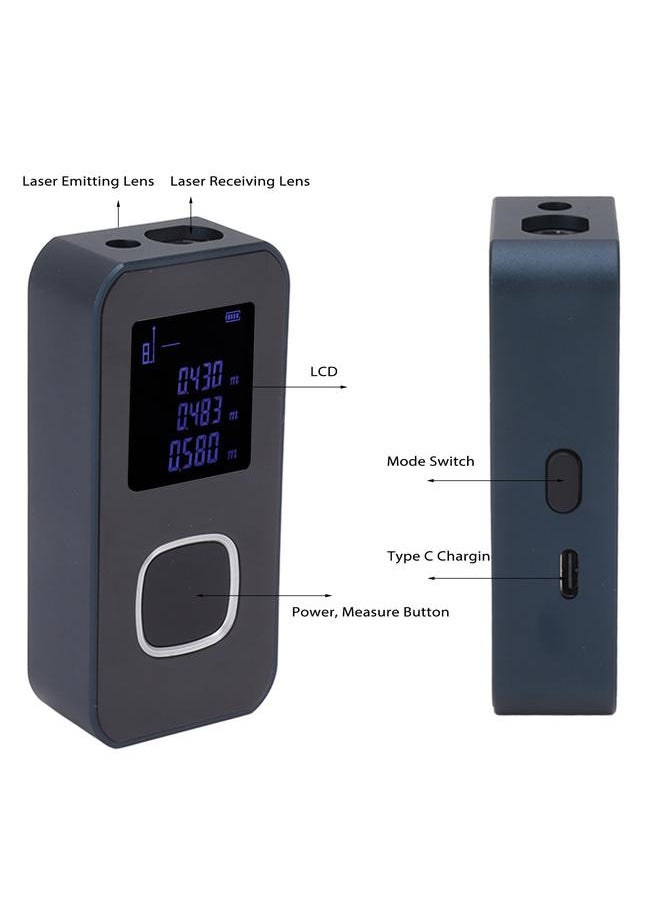 Thoraya - Handheld Laser Measure Tool Mini Infrared Measuring Instrument for Area Window Height Sofa Size SW24A 0.05-40m - Image 1