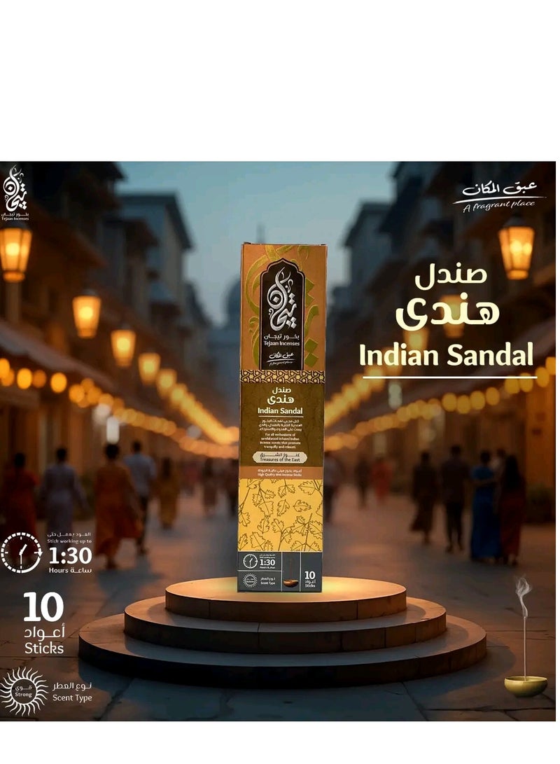 Premium Quality Incense - 10 Sticks - Burning lasts 90 minutes (Indian Sandalwood) - Image 2
