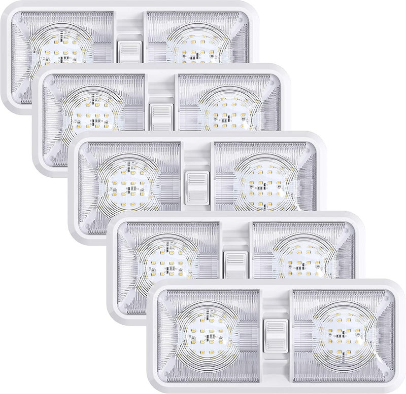 Leisure LED 5 Pack Leisure LED Double Dome Light Fixture - Image 1
