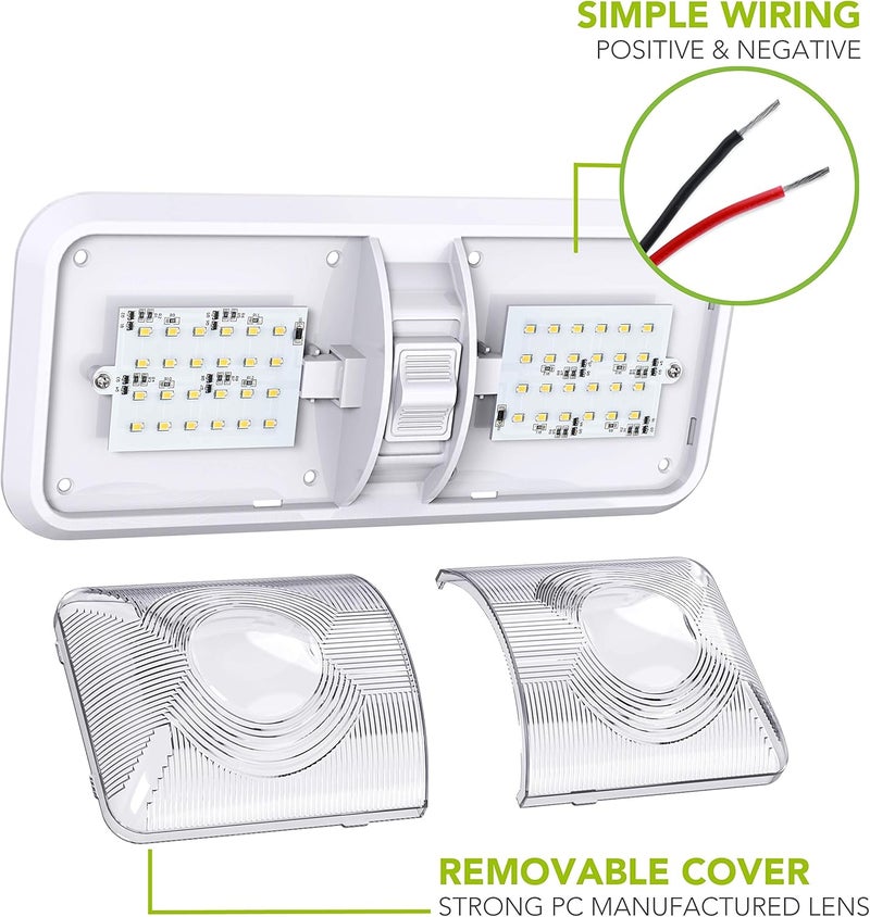 Leisure LED 5 Pack Leisure LED Double Dome Light Fixture - Image 4
