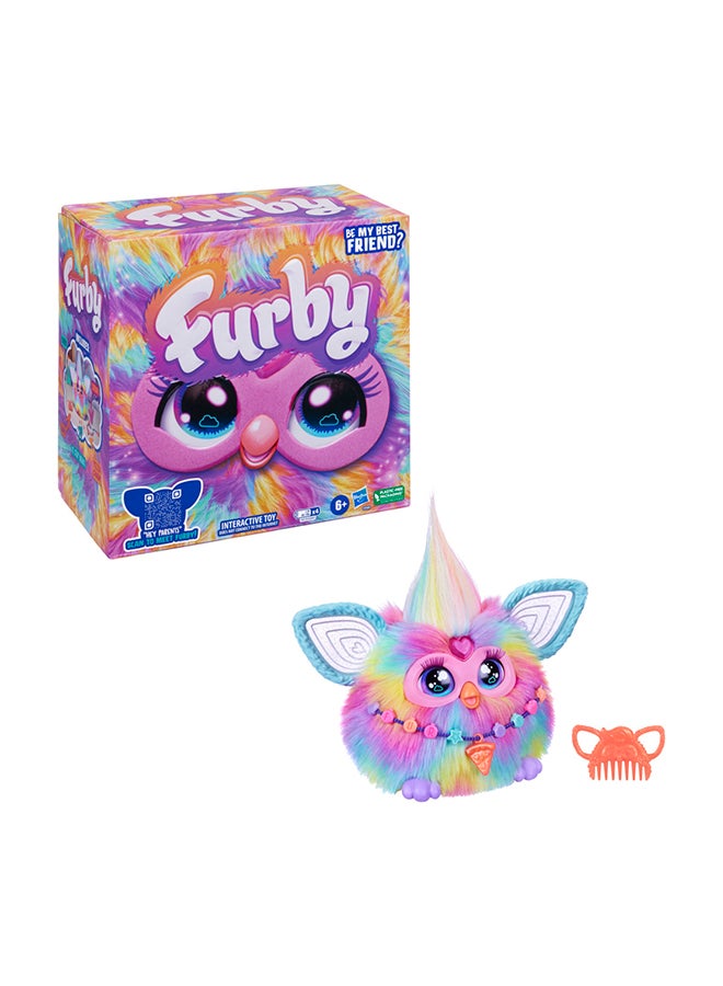 Furby تلوين متدرج، 15 إكسسوارات أزياء، ألعاب قماشية تفاعلية للأطفال من عمر 6 سنوات للبنات والأولاد، تنبيه صوتي آلي - Image 1