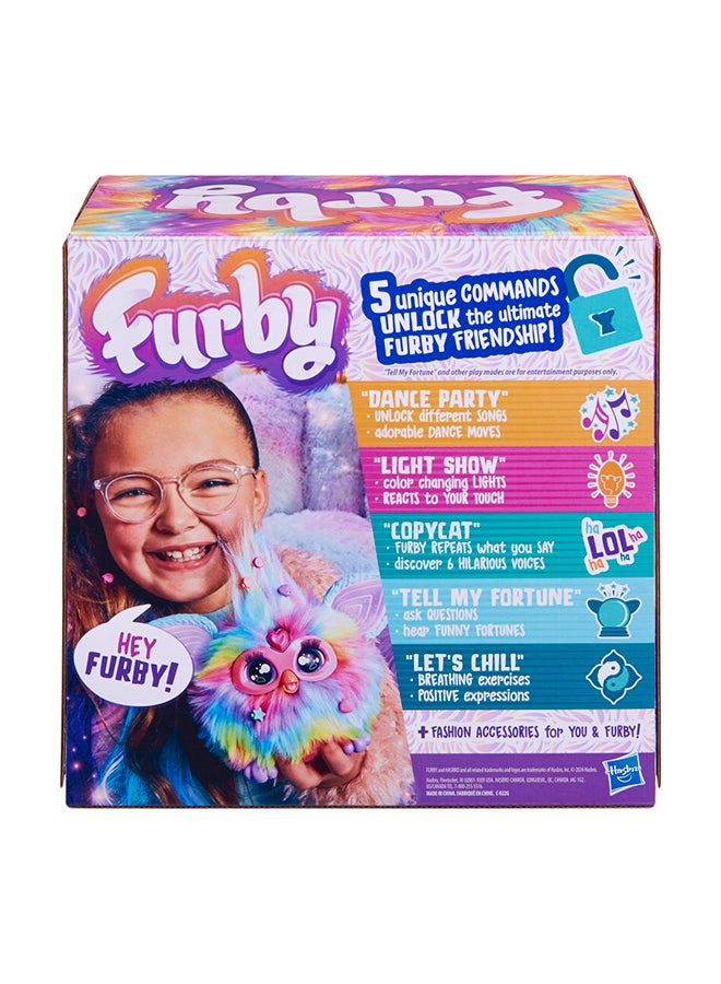 Furby تلوين متدرج، 15 إكسسوارات أزياء، ألعاب قماشية تفاعلية للأطفال من عمر 6 سنوات للبنات والأولاد، تنبيه صوتي آلي - Image 3