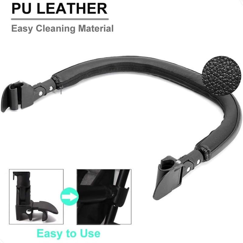 ROMIRUS شريط واقي ROMIRUS متوافق مع عربة الأطفال YOYO+/ YOYO2/ YOYO3، حجم كوين (جلد PU) - Image 2