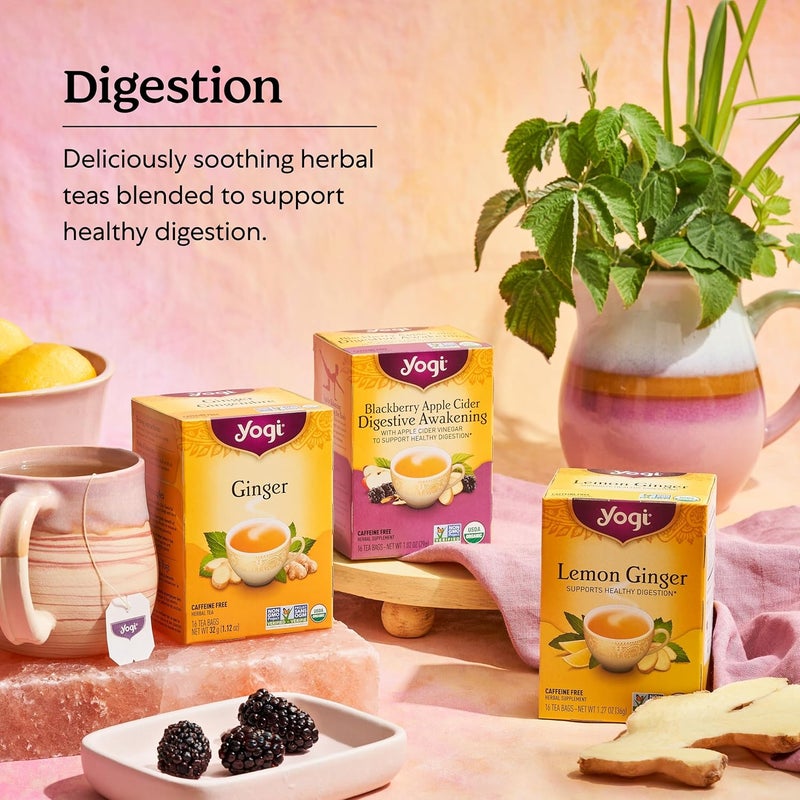 Yogi Stomach Ease Herbal Tea - 64 Bags Total - Digestive Support with Licorice, Fennel, Ginger, and Peppermint - Image 5