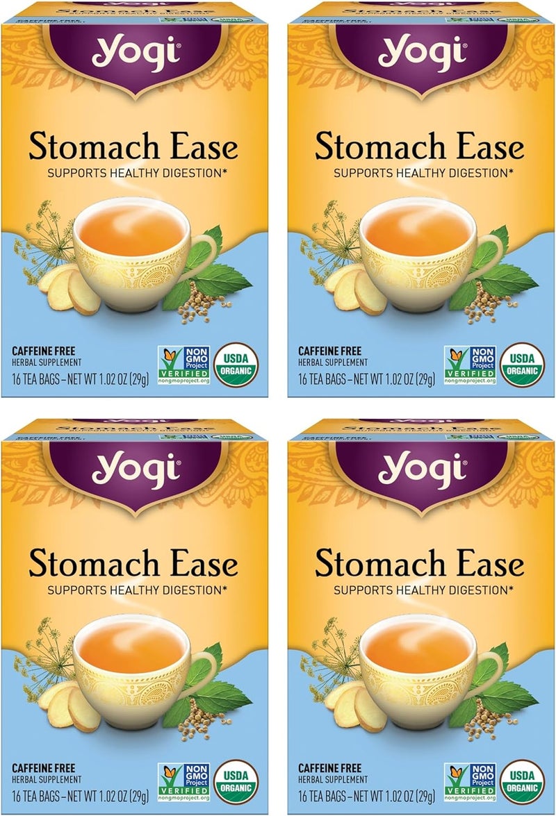 Yogi Stomach Ease Herbal Tea - 64 Bags Total - Digestive Support with Licorice, Fennel, Ginger, and Peppermint - Image 1