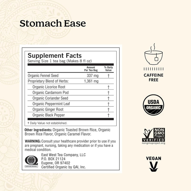 Yogi Stomach Ease Herbal Tea - 64 Bags Total - Digestive Support with Licorice, Fennel, Ginger, and Peppermint - Image 2