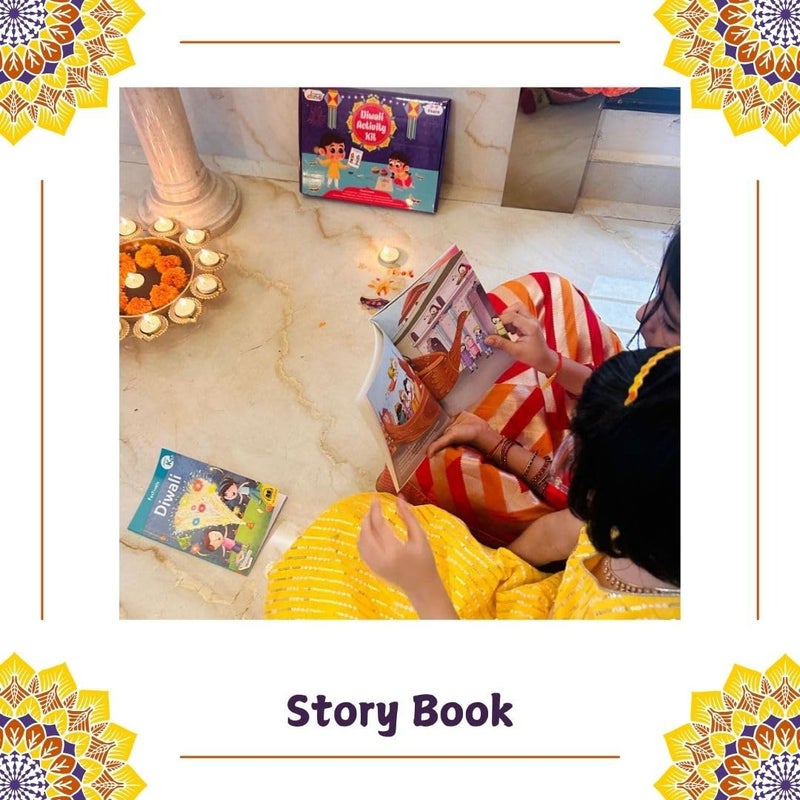Learning Dino Diwali Art and Craft Kit for Kids | Diwali Gift for Kids Age - 3,4,5,6,7,8 - Image 4