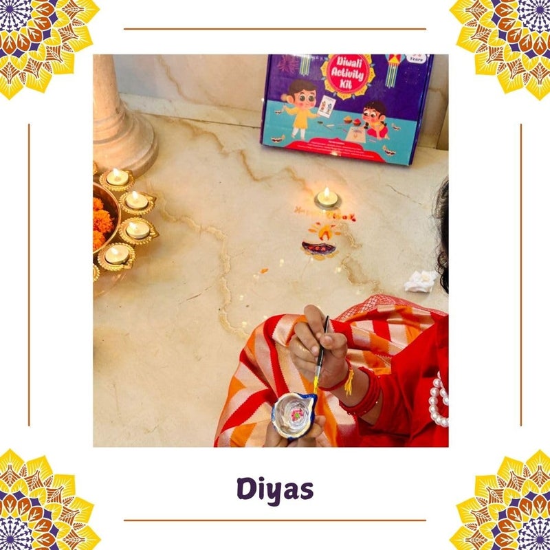 Learning Dino Diwali Art and Craft Kit for Kids | Diwali Gift for Kids Age - 3,4,5,6,7,8 - Image 5