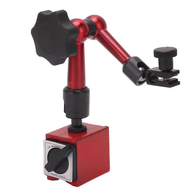 Magnetic Dial Indicator Base Cast Iron 176lbs Pulling Force - Adjustable Knob 3 Rotatable Joints Universal Compatible for Professional Measurement - Image 1