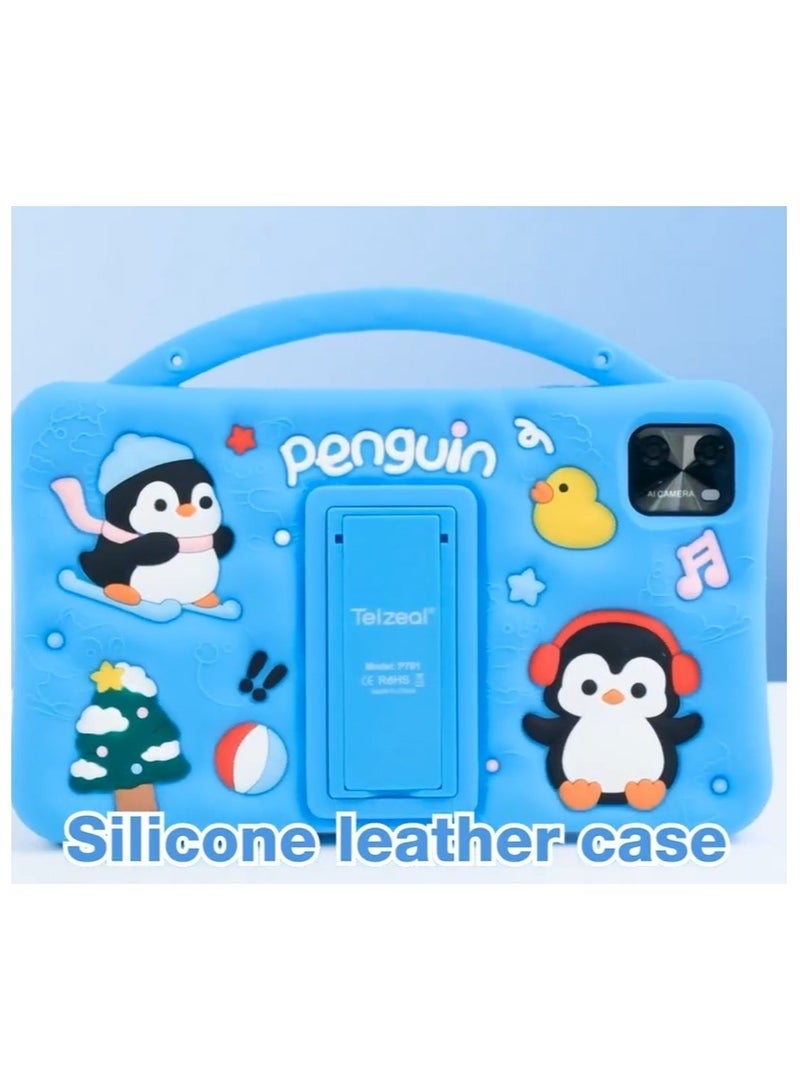 Telzeal P701 Kids Tablet 7-Inch Android 13 with Dual Camera, 6GB RAM 256GB Storage, 3000mAh Battery | Educational Learning & Entertainment Tab for Kids – Orange - Image 3