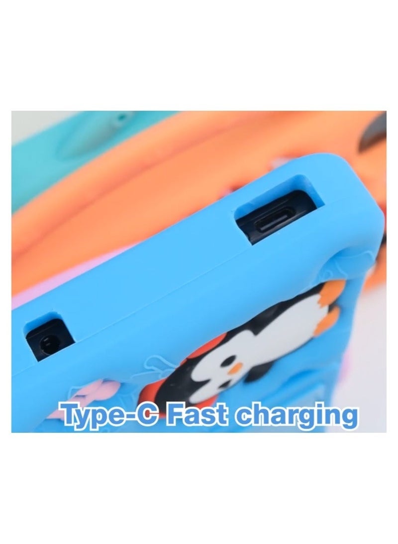 Telzeal P701 Kids Tablet 7-Inch Android 13 with Dual Camera, 6GB RAM 256GB Storage, 3000mAh Battery | Educational Learning & Entertainment Tab for Kids – Orange - Image 4