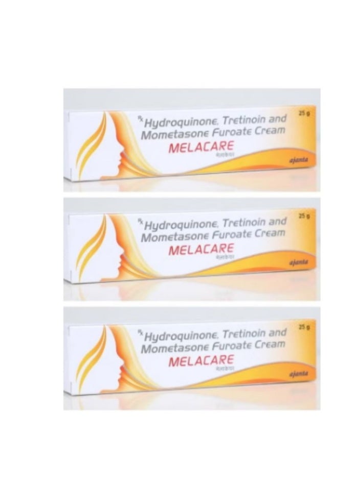 Melacare Cream For Face Melasma hyperp igmentation Dark spots Skin Wrinkles 25G 3PCS